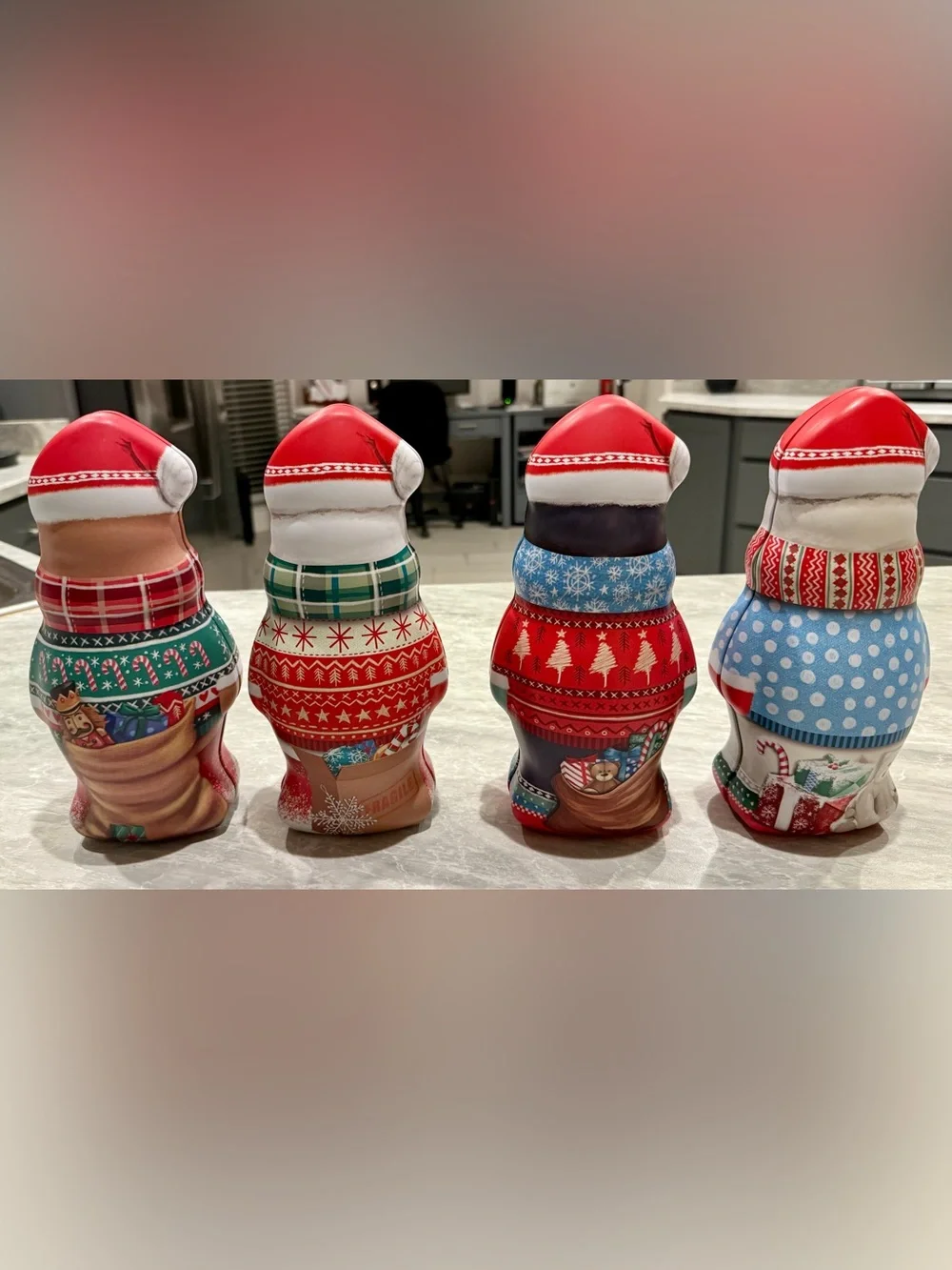 Lot 4 RUSSELL STOVER Holiday Limited Edition 3D Candy Cookie Metal Tins NWOT